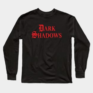 Dark Shadows Logo - Red Long Sleeve T-Shirt